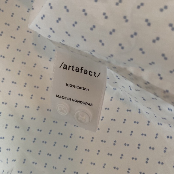 Men’s Crisp White Shirt w pattern from Stitch Fix L - Picture 6 of 6